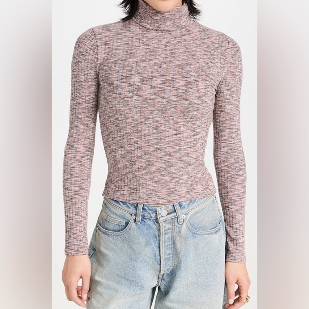 MADEWELL Space-Dyed Turtleneck Long Sleeve Tee